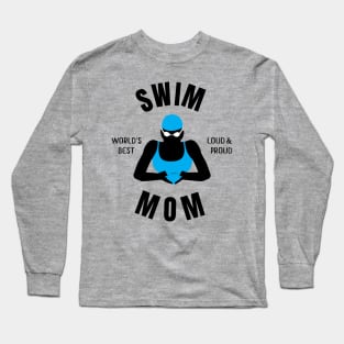 Worlds Best Swim Mom Swim Mom Gift Long Sleeve T-Shirt